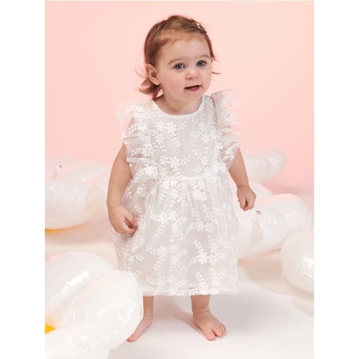 Sinsay - Sukienka koronkowa - biały ze sklepu Sinsay w kategorii Ubranka do chrztu - zdjęcie 169507820