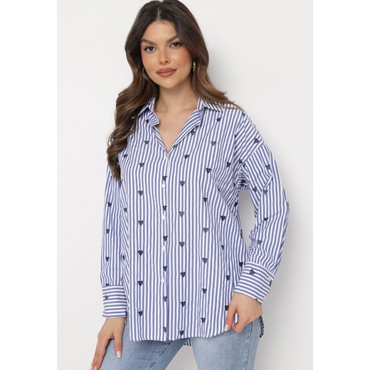 Koszula damska Born2be z haftem z bawełny 