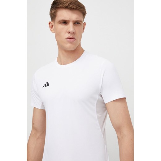 adidas Performance t-shirt do biegania Adizero Adizero kolor biały gładki IN1157 ze sklepu ANSWEAR.com w kategorii T-shirty męskie - zdjęcie 169509741