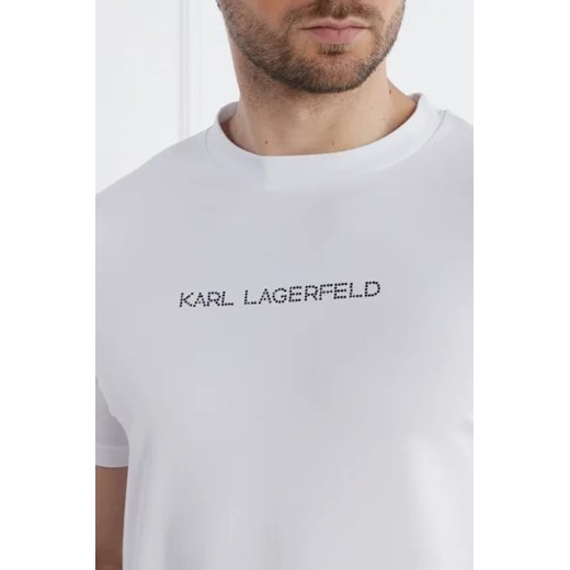 Biały t-shirt męski Karl Lagerfeld 