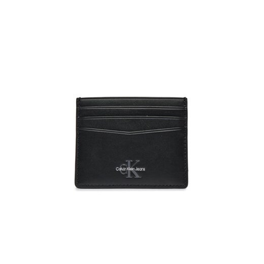 Calvin Klein Jeans Etui na karty kredytowe Monogram Soft K50K512441 Czarny ze sklepu MODIVO w kategorii Etui - zdjęcie 169517382