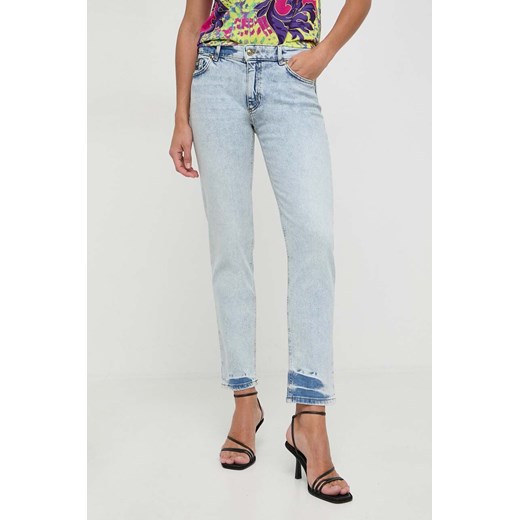 Versace Jeans Couture jeansy damskie kolor niebieski 31 ANSWEAR.com