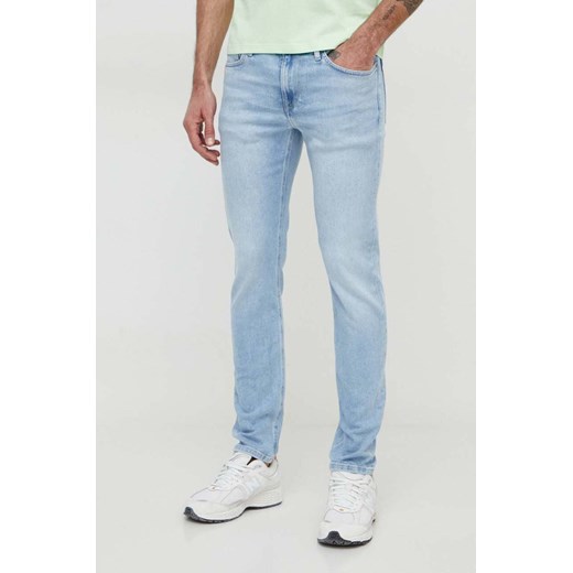 Pepe Jeans jeansy męskie kolor niebieski ze sklepu ANSWEAR.com w kategorii Jeansy męskie - zdjęcie 169518744