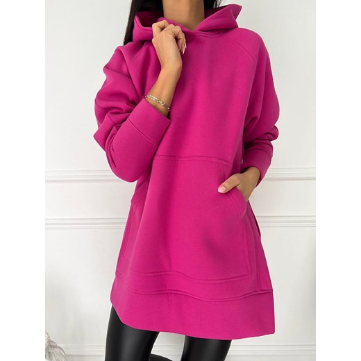 Różowa Bluza Oversize Modnakiecka.pl 2XL/3XL ModnaKiecka.pl