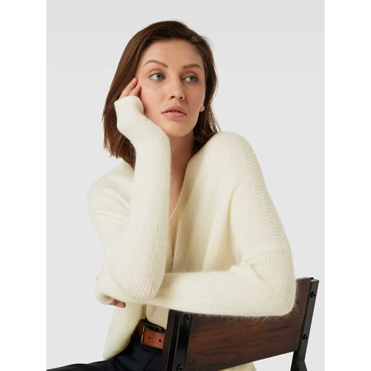 Sweter z dzianiny o kroju oversized z dekoltem w serek model ‘THORA’ Mos Mosh S Peek&Cloppenburg 