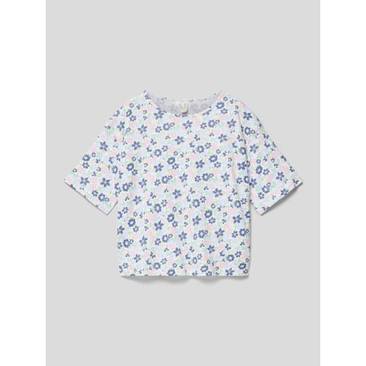 T-shirt we wzory na całej powierzchni ze sklepu Peek&Cloppenburg  w kategorii Bluzki dziewczęce - zdjęcie 169520052
