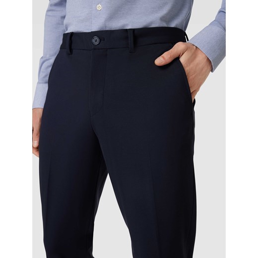 Spodnie materiałowe o kroju slim fit w kant model ‘DELON’ Selected Homme 52 Peek&Cloppenburg 