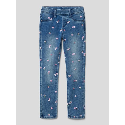 Jeansy z wyhaftowanym motywem ze sklepu Peek&Cloppenburg  w kategorii Spodnie dziewczęce - zdjęcie 169520183
