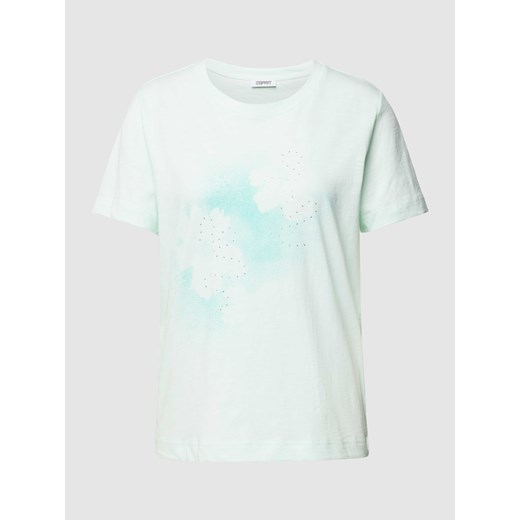 T-shirt zdobiony kamieniami ze sklepu Peek&Cloppenburg  w kategorii Bluzki damskie - zdjęcie 169520453