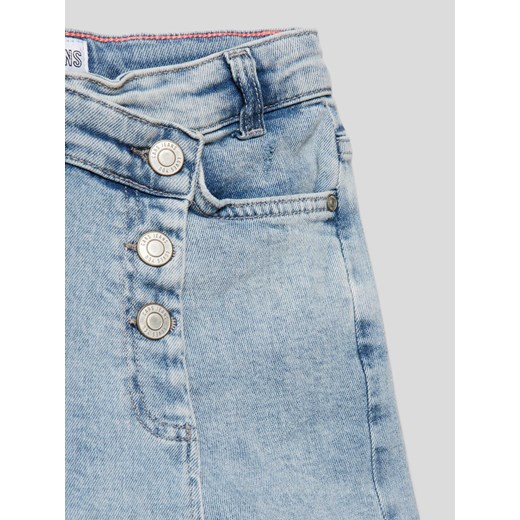 Szorty jeansowe o kroju regular fit z asymetryczną listwą guzikową Cars Jeans 140 Peek&Cloppenburg 