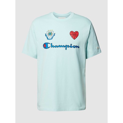 T-shirt z nadrukowanym logo model ‘ECO FUTURE CIROLAR’ Champion L Peek&Cloppenburg 