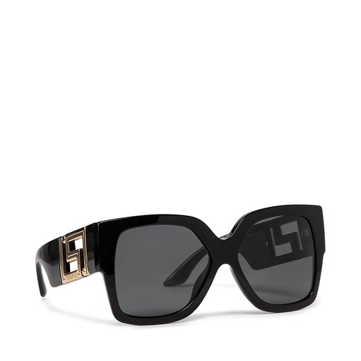 Okulary przeciwsłoneczne Versace 0VE4402 GB1/87 Czarny ze sklepu eobuwie.pl w kategorii Okulary przeciwsłoneczne damskie - zdjęcie 169522742