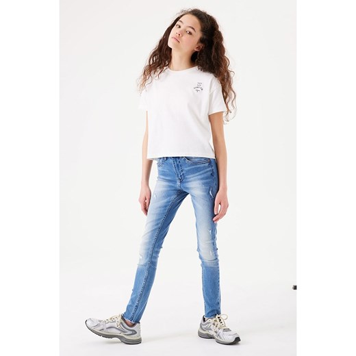 Garcia Dżinsy - Super Slim fit - w kolorze niebieskim ze sklepu Limango Polska w kategorii Spodnie chłopięce - zdjęcie 169526033