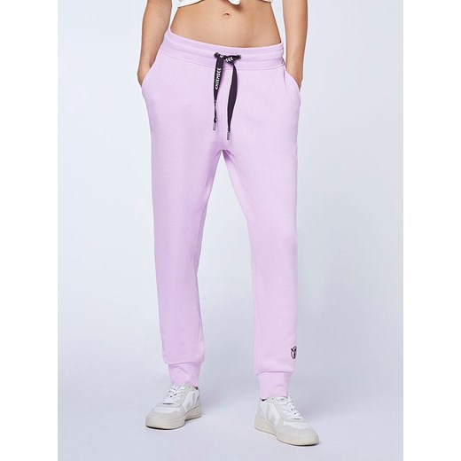 Chiemsee Spodnie dresowe w kolorze fioletowym ze sklepu Limango Polska w kategorii Spodnie damskie - zdjęcie 169526122