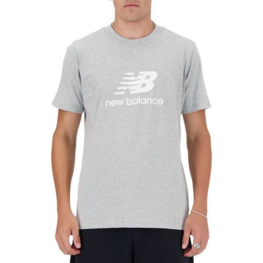 Koszulka New Balance MT41502AG - szara ze sklepu streetstyle24.pl w kategorii T-shirty męskie - zdjęcie 169527563
