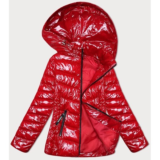 Pikowana kurtka z odpinanym kapturem S'West czerwona (B9753-4) ze sklepu goodlookin.pl w kategorii Kurtki damskie - zdjęcie 169529821