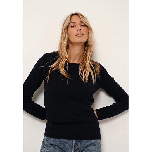 Just Cashmere Kaszmirowy sweter &quot;Vivian&quot; w kolorze granatowym ze sklepu Limango Polska w kategorii Swetry damskie - zdjęcie 169532661