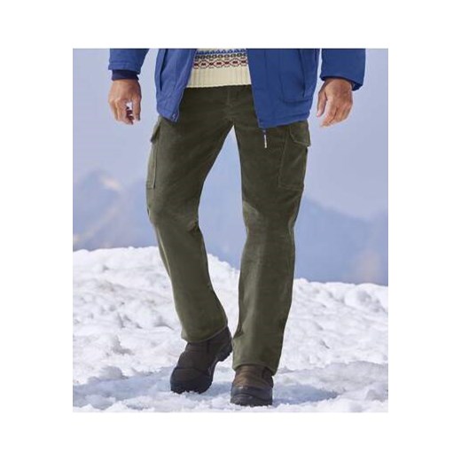 Wygodne, sztruksowe spodnie bojówki ze stretchem ze sklepu Atlas For Men w kategorii Spodnie męskie - zdjęcie 169532680