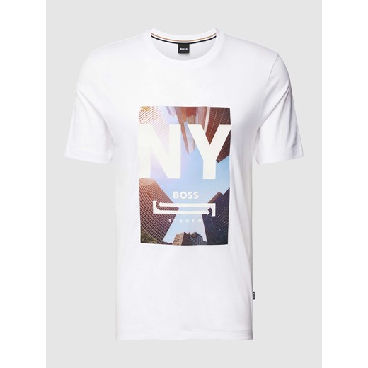 T-shirt z nadrukiem z logo model ‘Tiburt’ M Peek&Cloppenburg 