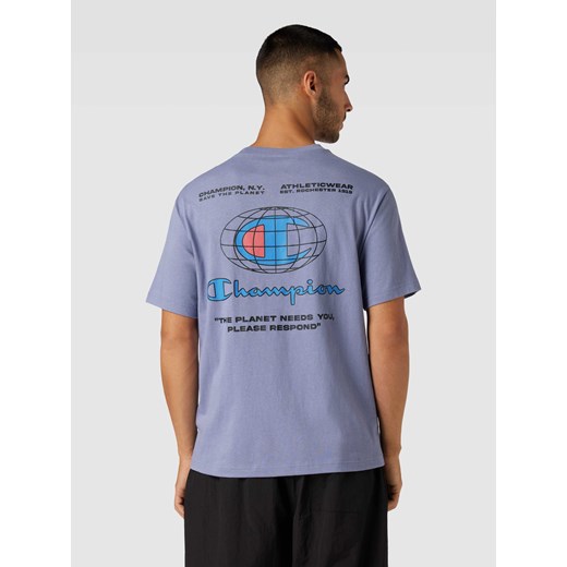T-shirt z nadrukowanym logo model ‘ECO FUTURE CIROLAR’ Champion M Peek&Cloppenburg 