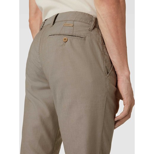 Spodnie o kroju regular fit z fakturowanym wzorem Alberto 33/34 Peek&Cloppenburg 