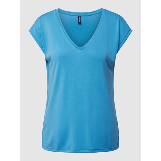 T-shirt z dekoltem w serek model ‘KAMALA’ ze sklepu Peek&Cloppenburg  w kategorii Bluzki damskie - zdjęcie 169534114