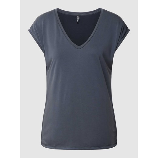 T-shirt z dekoltem w serek model ‘KAMALA’ ze sklepu Peek&Cloppenburg  w kategorii Bluzki damskie - zdjęcie 169534263