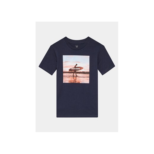 Jack&Jones Junior T-Shirt 12224223 Granatowy Regular Fit ze sklepu MODIVO w kategorii T-shirty chłopięce - zdjęcie 169536372