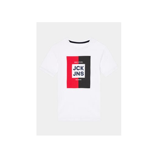 Jack&Jones Junior T-Shirt 12237033 Biały Regular Fit ze sklepu MODIVO w kategorii T-shirty chłopięce - zdjęcie 169536562
