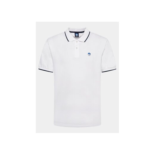 North Sails Polo 692452 Biały Regular Fit ze sklepu MODIVO w kategorii T-shirty męskie - zdjęcie 169536801