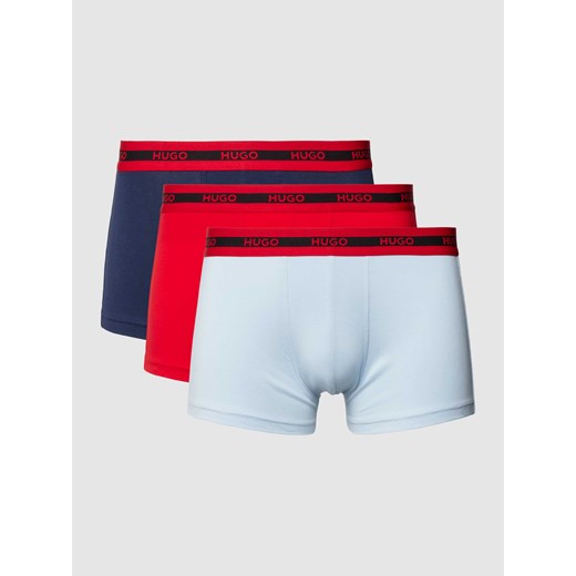 Obcisłe bokserki z elastycznym paskiem z logo w zestawie 3 szt. ze sklepu Peek&Cloppenburg  w kategorii Majtki męskie - zdjęcie 169540583
