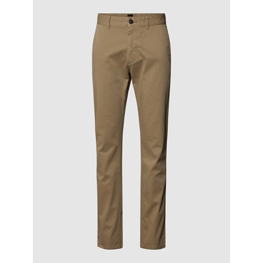 Chinosy o kroju slim fit z wpuszczanymi kieszeniami w stylu francuskim ze sklepu Peek&Cloppenburg  w kategorii Spodnie męskie - zdjęcie 169540604
