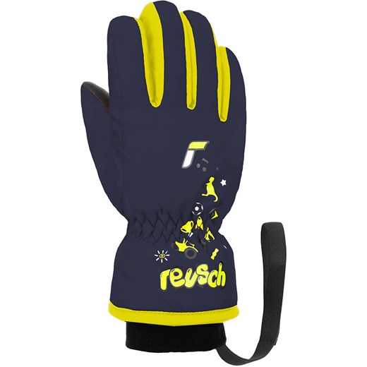 Reusch Rękawiczki funkcyjne &quot;Reusch Kids&quot; w kolorze żółto-granatowym ze sklepu Limango Polska w kategorii Rękawiczki dziecięce - zdjęcie 169541031