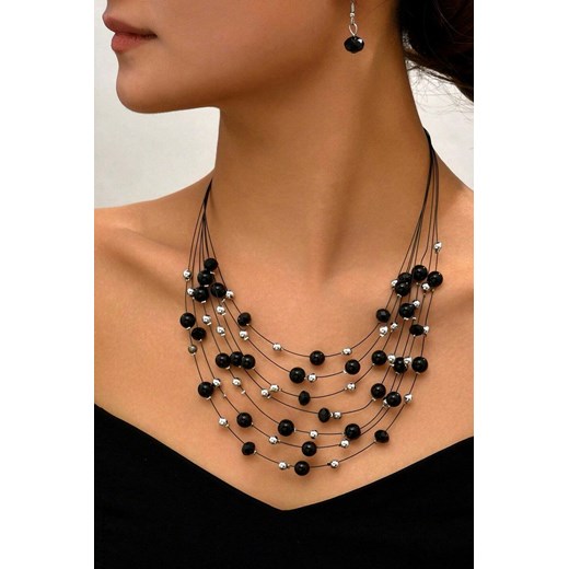 Komplet biżuterii DOZDENA BLACK ze sklepu Ivet Shop w kategorii Komplety biżuterii - zdjęcie 169543463
