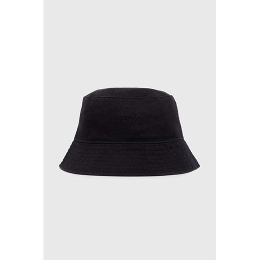Levi&apos;s kapelusz bawełniany kolor czarny bawełniany L ANSWEAR.com
