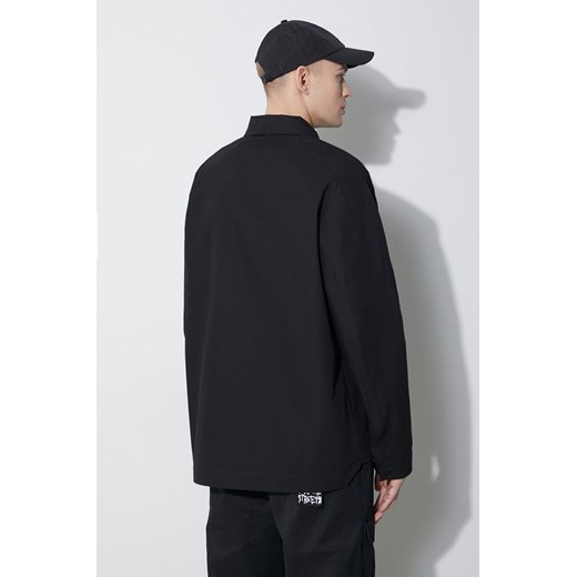 A-COLD-WALL* kurtka bawełniana Zip Overshirt kolor czarny przejściowa oversize A-cold-wall* XL ANSWEAR.com