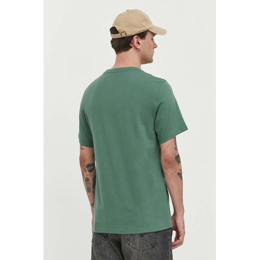 Zielony t-shirt męski Converse z krótkimi rękawami 