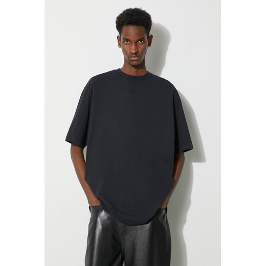 A-COLD-WALL* t-shirt bawełniany Essential T-Shirt męski kolor czarny z aplikacją ACWMTS177 ze sklepu ANSWEAR.com w kategorii T-shirty męskie - zdjęcie 169544642