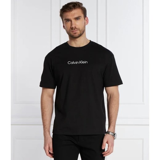 T-shirt męski czarny Calvin Klein z krótkim rękawem
