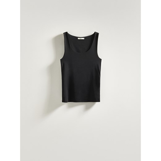 Reserved - Gładki top - czarny Reserved L Reserved