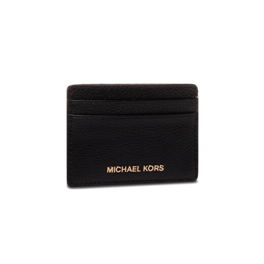 MICHAEL Michael Kors Etui na karty kredytowe Jet Set 34F9GF6D0L Czarny ze sklepu MODIVO w kategorii Etui - zdjęcie 169554274