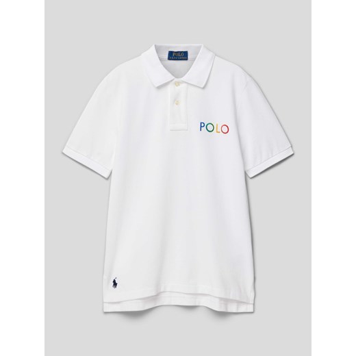 Koszulka polo z wyhaftowanym logo ze sklepu Peek&Cloppenburg  w kategorii T-shirty chłopięce - zdjęcie 169557573