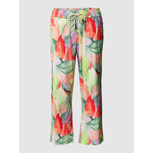 Spodnie materiałowe z szeroką nogawką i kwiatowym wzorem model ‘PIA’ ze sklepu Peek&Cloppenburg  w kategorii Spodnie damskie - zdjęcie 169557650