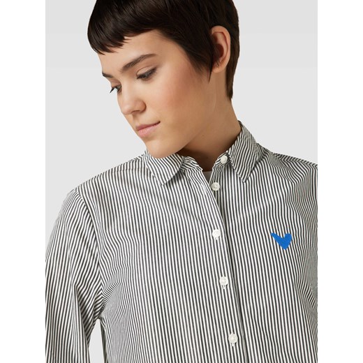Bluzka koszulowa z dodatkiem wiskozy ze wzorem w paski 38 Peek&Cloppenburg 