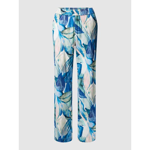 Spodnie materiałowe z prostą nogawką i kwiatowym wzorem ‘Summer’ ze sklepu Peek&Cloppenburg  w kategorii Spodnie damskie - zdjęcie 169557881