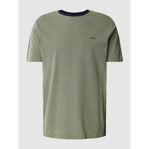 T-shirt z bawełny z detalem z logo ze sklepu Peek&Cloppenburg  w kategorii T-shirty męskie - zdjęcie 169557883
