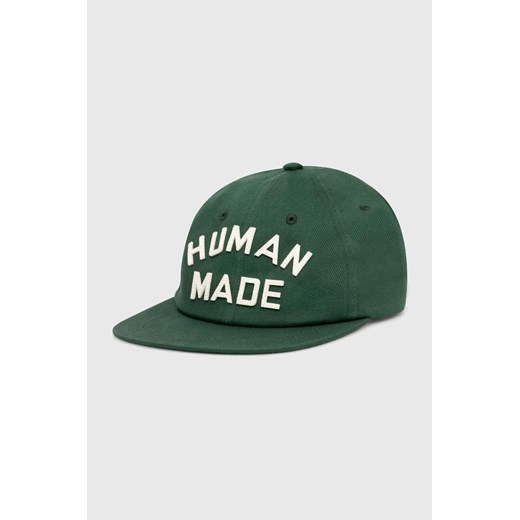 Human Made czapka z daszkiem bawełniana Baseball Cap kolor zielony z aplikacją HM27GD009 ze sklepu PRM w kategorii Czapki z daszkiem męskie - zdjęcie 169564533