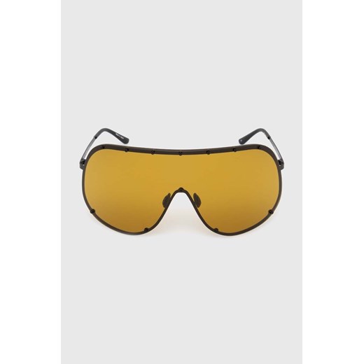 Rick Owens okulary przeciwsłoneczne Occhiali Da Sole Sunglasses Shield kolor czarny RG0000006.GBLKBN.0945 ze sklepu PRM w kategorii Okulary przeciwsłoneczne damskie - zdjęcie 169564613