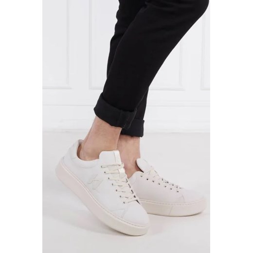 Karl Lagerfeld Skórzane trampki MAXI KUP MONOGRAM Karl Lagerfeld 44 promocyjna cena Gomez Fashion Store