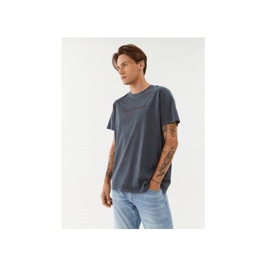 Pepe Jeans T-Shirt Jayden PM509098 Granatowy Regular Fit ze sklepu MODIVO w kategorii T-shirty męskie - zdjęcie 169566033